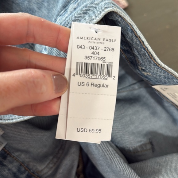 NWT American Eagle Cargo Pants Jean Joggers Size 6 - Picture 9 of 11